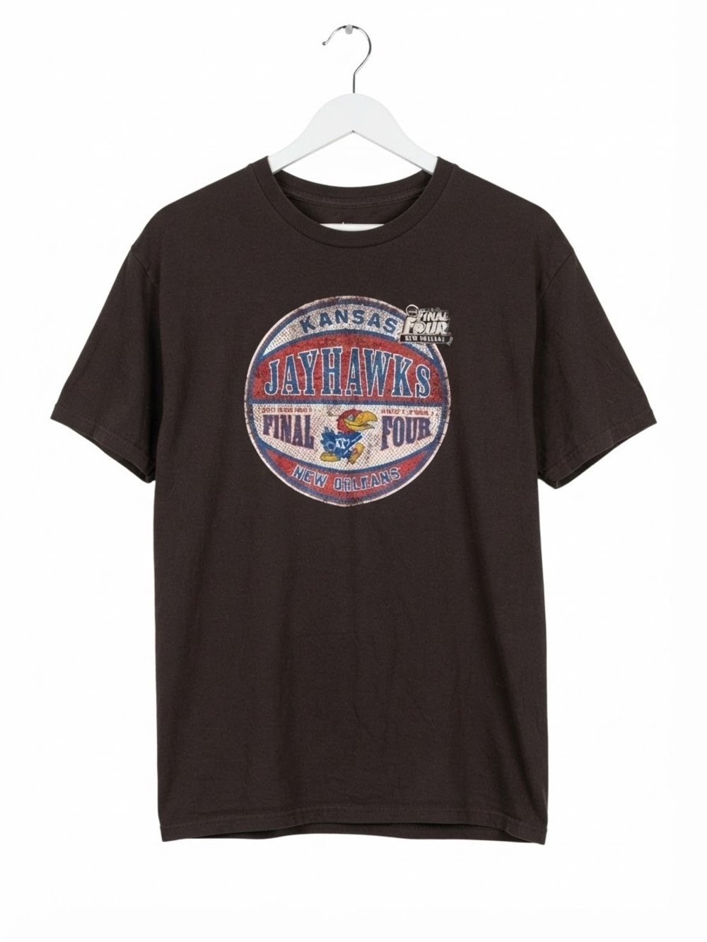 Kansas Jayhawks Black Graphic Short Sleeve Tee - Final Four Logo